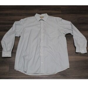 Duluth Trading Co. Mens XL Tall Checkered‎ Button Up Shirt Long Sleeve